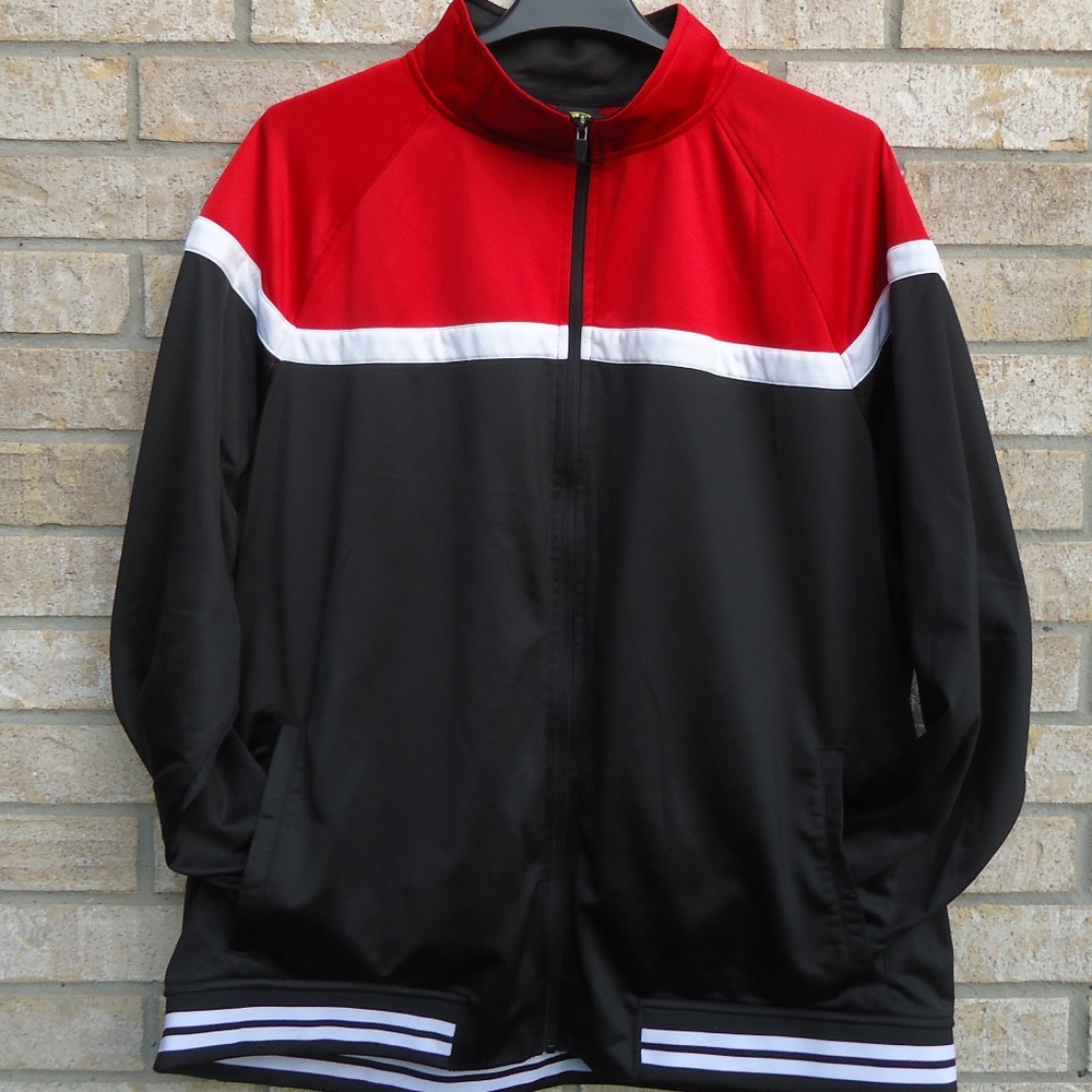 SIZE 3XL. ATHLETIC WORKS men's full zip track jacket. - Picture 3 of 8